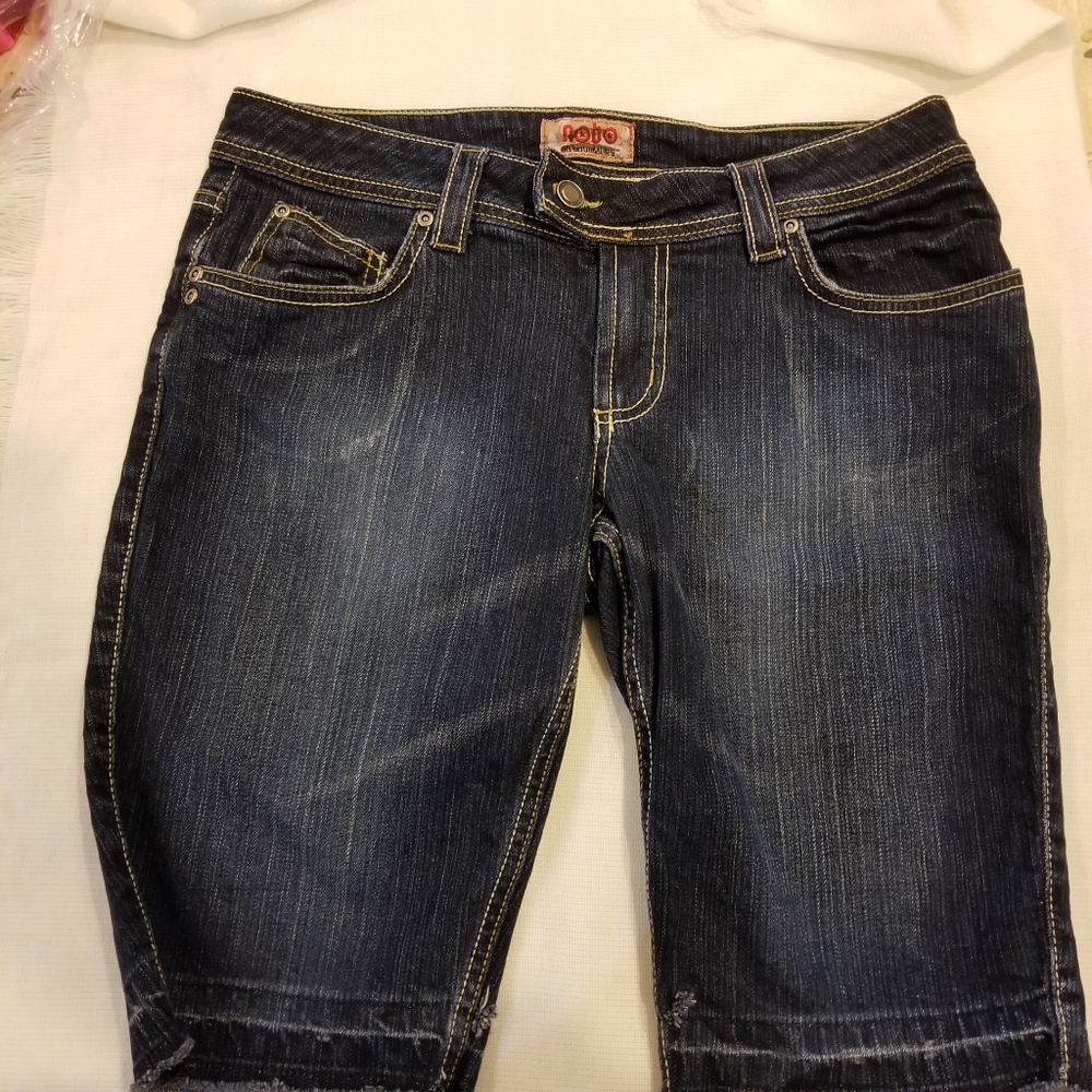 Nobo Boundaries Dark Denim Juniors Shorts size 13
